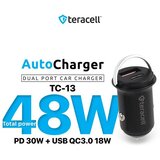  Auto punjač Teracell Evolution TC-13 PD 30W + USB QC3.0 18W, 48W (total) crni Cene