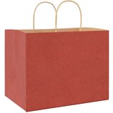  Papirnate vrećice 250 kom s ručkama crvene 32x22x24 cm | shoptok.hr