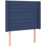  Uzglavlje s ušima plavi 93x16x118/128 cm od tkanine | shoptok.hr