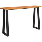  Konzolni stol sa živim rubom 140x40x80 cm masivno drvo bagrema | Eponuda.com
