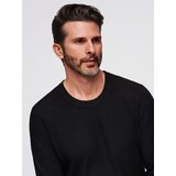 Ombre Structured men's sweater with round neckline - black | shoptok.hr