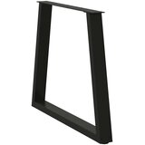  Noge za blagovaonski stol V-oblika 2 kom Crne 80 x (72-73,3) cm Čelik | shoptok.hr