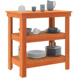  Radni stol Vosak smeđa 78,5 x 50 x 80 cm Čvrsto borovo drvo | shoptok.hr