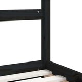  Za dječji krevet crni 80 x 160 cm od masivne borovine | shoptok.hr