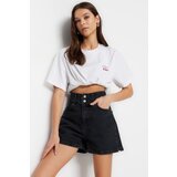 Trendyol Shorts - Black - High Waist | Shoptok.si