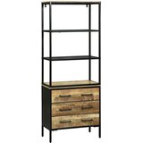  Highboard s ladicama Smeđa 70 x 35 x 180 cm Čvrsto drvo manga | shoptok.hr