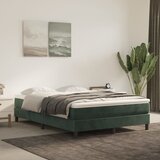 vidaXL Box spring posteljni okvir temno zelen 140x190 cm žamet Cene