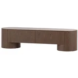 TV komoda u tamnoj prirodnoj boji 200x50x50 cm Velari –