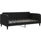  Dnevni krevet na razvlačenje crni 90 x 190 cm od tkanine | shoptok.hr