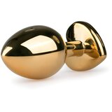 EasyToys - Anal Collection Metalni analni čep No. 7, zlatno/ružičasti | shoptok.hr
