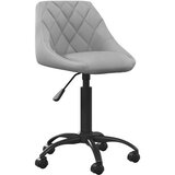  Uredska stolica svjetlosiva baršunasta | shoptok.hr