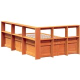  Krevet s regalom za knjige bez madraca 140 x 190 cm od borovine | shoptok.hr