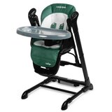 CARETERO Indigo Black hranljiva stolica + ljuljačka zelena | shoptok.hr