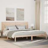  Dugi okvir kreveta bez madraca 200 x 210 cm masivno drvo | shoptok.hr