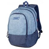 Target Šolski nahrbtnik Zip Duel Blue Melange Cene