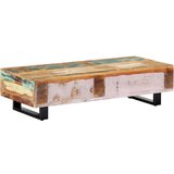 In Stolić za kavu od obnovljenog drva i čelika 120 x 50 x 30 cm | shoptok.hr