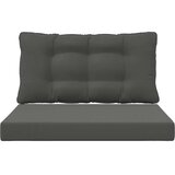  Jastuk za vanjsku sofU 2 pcs Antracit Poliester - Antracit 80 x 80 cm 1x sjedalo +1x naslon (2D s bartagom) | shoptok.hr