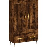 Maison Chic Visoka omara - Komoda - Predalnik dimljeni hrast 69,5x31x115 inženirski les, (21721525) | Shoptok.si