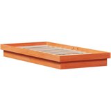  LED okvir kreveta voštano smeđi 75 x 190 cm od masivne borovine | shoptok.hr