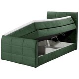 MID.YOU POSTELJA BOXSPRING 120 cm x 200 cm , tekstil, leseni material olivno zelena | Shoptok.si