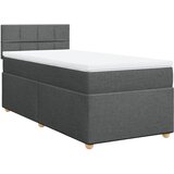 Maison Chic Box spring postelja - Vzmetna postelja z vzmetnico temno siva blago SL11788, (21879481) | Shoptok.si