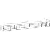 vidaXL kavez za pse crni 9 m² čelični | shoptok.hr