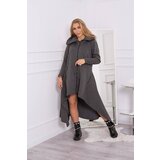 Kesi Insulated dress with longer sides made of graphite | Shoptok.si