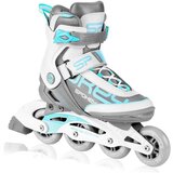 Spokey PRIME PRO Kolieskov&eacute; korčule, bielo-turquoise, ABEC9 Carbon, veľ. 38 cene