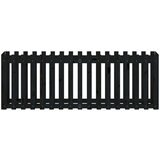 vidaXL Povišena vrtna gredica crna 200x50x70 cm masivna borovina | shoptok.hr