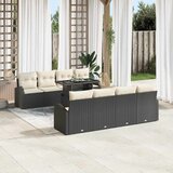  Sjedeća garnitura za vrt 9 kom. Crna Poli Ratan 234 x 179 x 85 cm | Shoptok.si