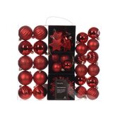 Decoris Novogodišnje kugle/ crvena 40/1 | ePonuda.com