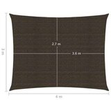  Jedro za zaštitu od sunca 160 g/m² smeđe 3 x 4 m HDPE | shoptok.hr