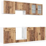  8-dijelni set kuhinjskih ormarića Kalmar konstruiranog drva | shoptok.hr