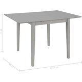  Produživi blagovaonski stol sivi (80 - 120) x 80 x 74 cm mdf | shoptok.hr