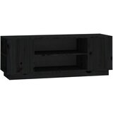 Maison Chic TV omarica - TV enota - Televizijska omarica črna 110x35x40,5 cm trdna borovina, (21701835) | Shoptok.si