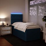  Box spring krevet s madracem plavi 90x190 cm baršunasti | shoptok.hr