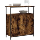  Komoda boja dimljenog hrasta 70 x 30 x 80 cm konstruirano drvo Smeđa | shoptok.hr