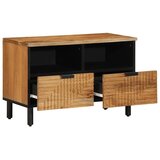 TV ormarić 70x33x46 cm Masivno drvo akacije - Prirodna 1 Drvo bagrema | shoptok.hr