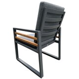 Rojaplast Siv kovinski vrtni fotelj Colmar Duo – | Shoptok.si