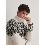Reserved puli z nordijskim vzorcem - večbarvno | Shoptok.si
