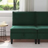 SOFA s pohranom Tamnozelena Baršun - Tamnozelena Srednja | shoptok.hr