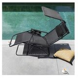 Bolzz PODESIVA BASTENSKA FOTELJA SA TENDOM BLACK | Eponuda.com