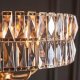  Endon 106244 - Luster na lancu CLIFTON 5xE14/6W/230V prečnik 50,5 cm mesing/prozirno | Eponuda.com