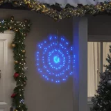 vidaXL Božične zvezdne lučke 140 LED 2 kosa modre 17 cm
