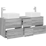  Set ormarića za kupaonicu 3 kom. Siva Sonoma 49,5 x 41 x 63 cm | shoptok.hr
