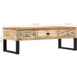  Klubska mizica 110x50x38 cm trden mangov les | Shoptok.si