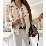 Gemre White faux leather biker jacket Tricia | Shoptok.si