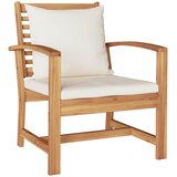  Stolica 2 Komad Smeđa i krem 65 x 60 x 76,5 cm Čvrsto teak drvo | shoptok.hr