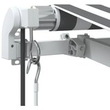 Tenda na automatsko uvlačenje antracit i bijela 600 x 350 cm | shoptok.hr