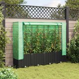  Povišena gredica s pokrovom za staklenik izgled ratana 160x40x138 cm | Eponuda.ba